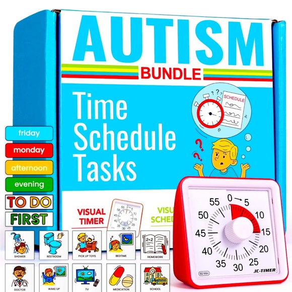 Autism & Prosperity Kids Time Schedule Tasks Autistic Children Learning - Picture 1 of 6